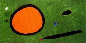 Bird's Flight in Moonlight 3-10-1967 - Joan Miro reproduction oil painting