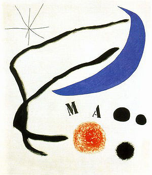 Poem I 17-5-1968 - Joan Miro reproduction oil painting