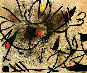 Birds at Daybreak 1970 - Joan Miro reproduction oil painting