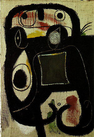 Woman 5-3-1976 - Joan Miro reproduction oil painting