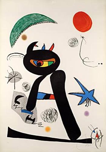 Barbare dans la Neige - Joan Miro reproduction oil painting