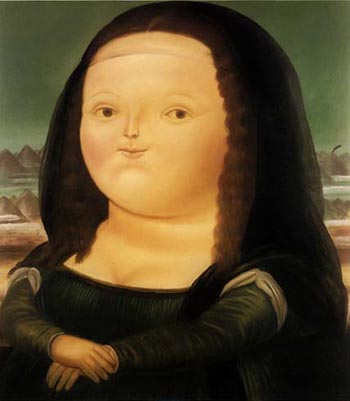 Mona Lisa - Fernando Botero reproduction oil painting