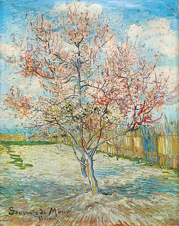 Peach Tree in Bloom 1888 - Vincent van Gogh reproduction oil painting