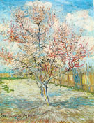 Peach Tree in Bloom 1888 - Vincent van Gogh reproduction oil painting