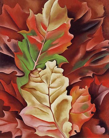 Autumn Leaves 1924 - Georgia O'Keeffe reproduction oil painting
