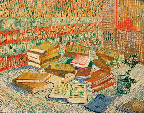 Parisian Novels Yellow Books 1887 - Vincent van Gogh reproduction oil painting