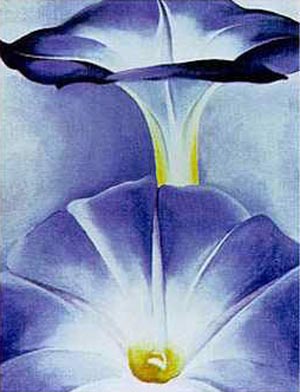 Blue Morning Glories 1935 - Georgia O'Keeffe reproduction oil painting