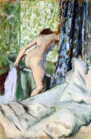 Bain du Matin Morning Bath 1883 - Edgar Degas reproduction oil painting