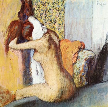 After the Bath 2 - Edgar Degas reproduction oil painting