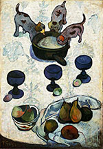 Still Life with Three Puppies 1888 - Paul Gauguin