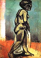 Standing Model / Nude in Blue 1900 - Henri Matisse reproduction oil painting