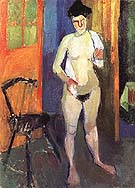 Nude with a White Towel 1902 - Henri Matisse reproduction oil painting