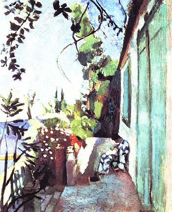 The Terrace Saint Tropez 1904 - Henri Matisse reproduction oil painting