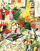 Interior with a Young Girl Girl Reading 1905 - Henri Matisse reproduction oil painting