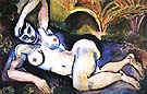Blue Nude / Memory of Biskra 1907 - Henri Matisse reproduction oil painting