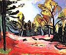 Clearing in the Woods of Fontainebleau 1909 - Henri Matisse reproduction oil painting