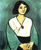 Lady in Green 1909 - Henri Matisse reproduction oil painting