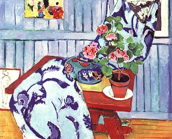 Still Lift with a Geranium 1910 - Henri Matisse reproduction oil painting