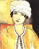Laurette with Turban, Yellow Jacket 1917 - Henri Matisse reproduction oil painting
