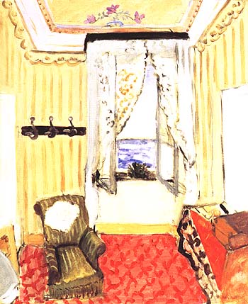 My Room at the Beau-Rivage 1917 - Henri Matisse reproduction oil painting