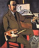 Self-Portrait 1918 - Henri Matisse reproduction oil painting
