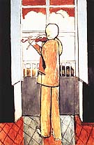 Violonist at the Window 1918 - Henri Matisse reproduction oil painting