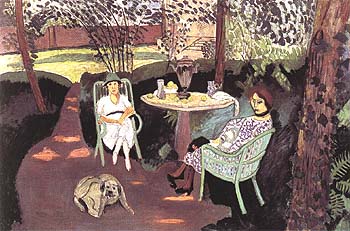 Tea in the Garden 1919 - Henri Matisse reproduction oil painting