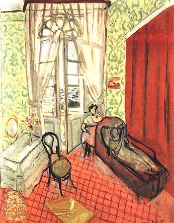 Two Woman in an Interior 1920 - Henri Matisse reproduction oil painting