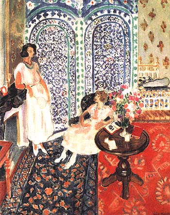 The Moorish Screen 1921 - Henri Matisse reproduction oil painting