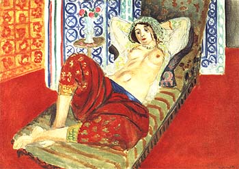 Odalisque with Red Culottes 1921 - Henri Matisse reproduction oil painting