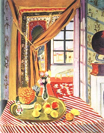 Interior with a Phonograph 1924 - Henri Matisse reproduction oil painting