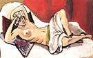Reclining Nude with aDarpe - Henri Matisse reproduction oil painting
