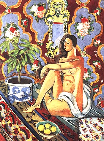 Decorative Figure on an Ornamantal Ground 1925 - Henri Matisse reproduction oil painting