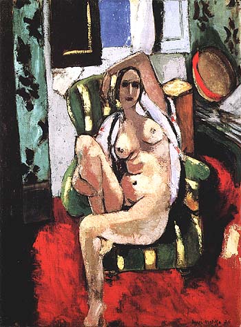 Odalisque with a Tambourine 1926 - Henri Matisse reproduction oil painting