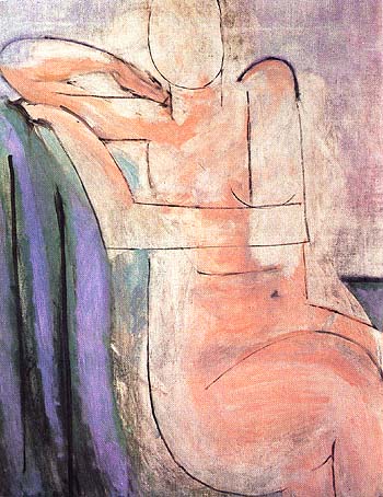 Seated Pink Nude 1935 - Henri Matisse reproduction oil painting