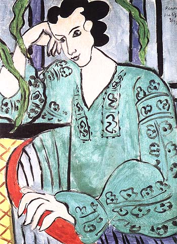 Green Rumanian Blouse 1939 - Henri Matisse reproduction oil painting