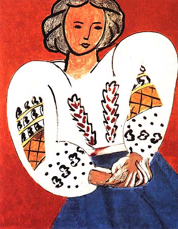 The Romanian Blouse 1940 - Henri Matisse reproduction oil painting