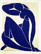 Blue Nude II 1952 - Henri Matisse reproduction oil painting
