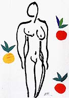 Nude with Oranges 1952 - Henri Matisse reproduction oil painting