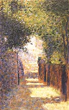 Rue St-Vincent, Montmartre, in Spring 1884 - Georges Seurat reproduction oil painting
