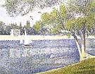 The Seine at La Grande Jatte, Spring 1887 - Georges Seurat