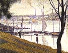 The Bridge at Courbevoie 1887 - Georges Seurat reproduction oil painting
