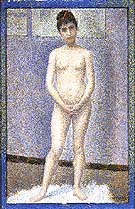 Standing Model 1887 - Georges Seurat reproduction oil painting
