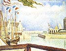 Port-en-Bessin, Sunday 1888 - Georges Seurat reproduction oil painting