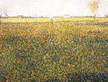 Alfalfa, La Lucerne, Saint-Denis 1884 - Georges Seurat reproduction oil painting