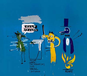 Dingoes in the Park - Jean-Michel-Basquiat reproduction oil painting