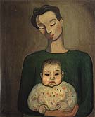 Mother and Child 1930 - bill bloggs reproduction oil painting