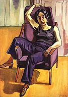 Marxist Girl lrene Peslikis 1972 - bill bloggs reproduction oil painting