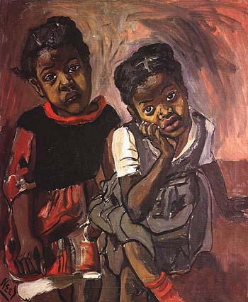 Two Girls, Spanish Harlem 1959 - bill bloggs reproduction oil painting