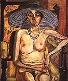 Rhoda Myers, with Blue Hat 1930 - bill bloggs